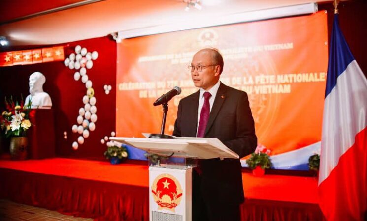 Đại sứ quán Việt Nam tại Pháp tổ chức kỷ niệm 77 năm Quốc khánh nước CHXHCN Việt Nam