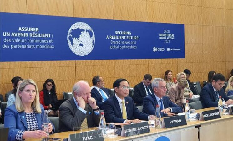 Bộ trưởng Ngoại giao Bùi Thanh Sơn tham dự Hội nghị Hội đồng Bộ trưởng Tổ chức Hợp tác và Phát triển Kinh tế  (OECD) và thăm chính thức Pháp